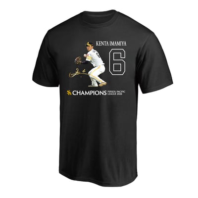 【オンラインストア限定】2026リーグ優勝記念　選手グラフィックTシャツ　今宮健太 ※お届け予定時期ご確認の上ご購入をお願いします
